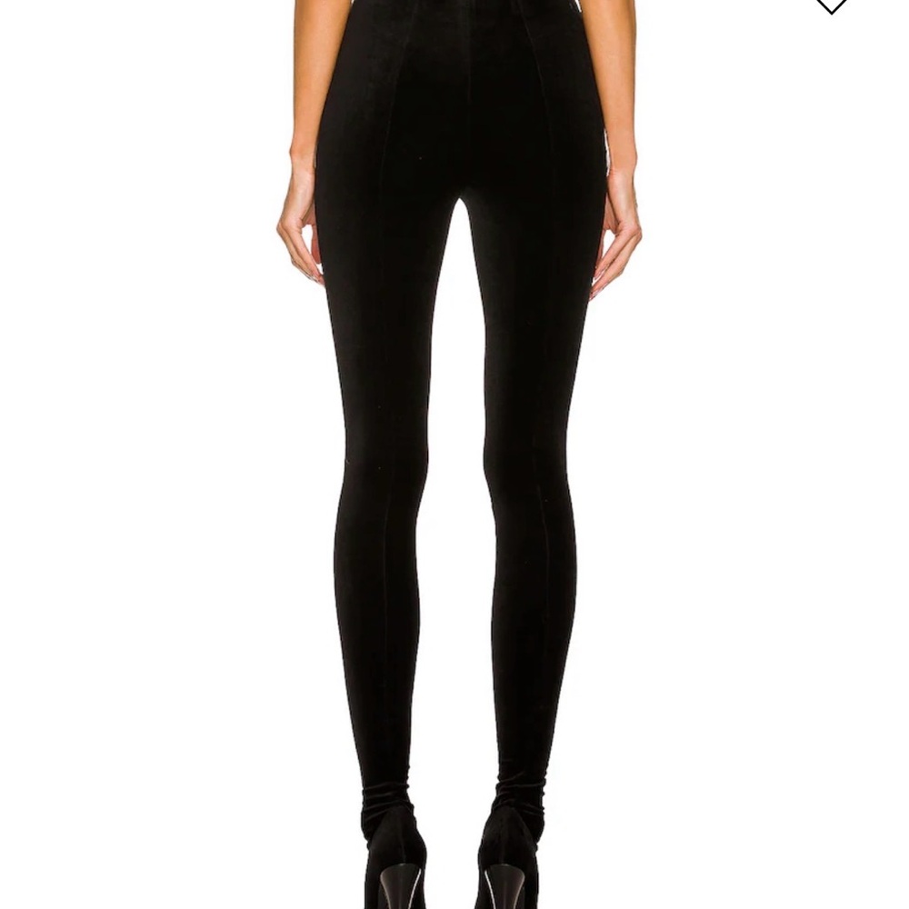 Saint Laurent Black Velvet Skirt with Branded Waistlabel - Picture 8 of 10